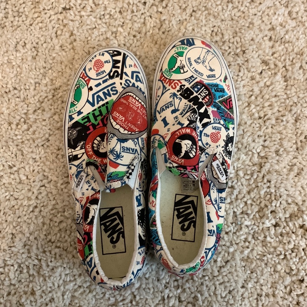 Vans Multicolor Graphic Slip-On Shoes
